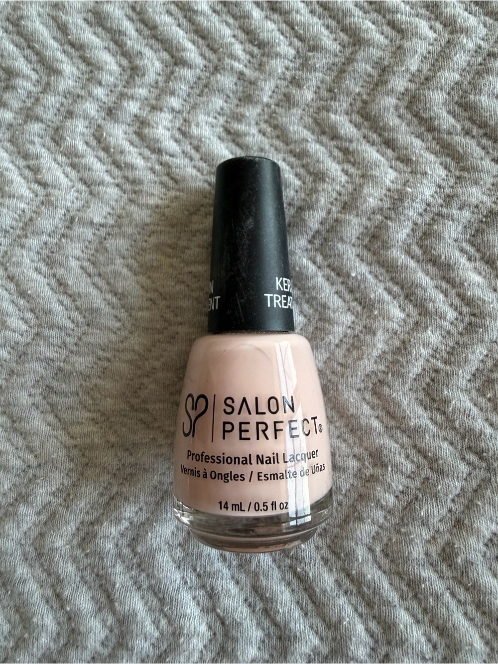 Salon Perfect Keratin Treatment Nail Polish 150 Ballerina Slippers Nude Pink - Picture 3 of 6